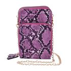 Handytasche mit Tragekette und RFID Schutz, 11x7x18cm, Python-Lila image number 0