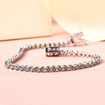 Diamant Armband, ca. 19 cm, 925 Silber platiniert ca. 0.50 ct