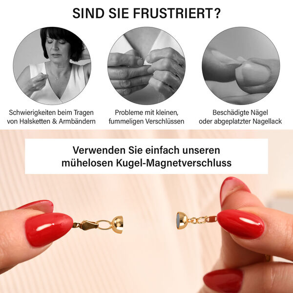 TOUCH und LOCK Magnet-Karabinerverschluss in 375 Gold image number 2