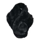 Superweiche Kunstfell-Schal, Größe 13x65cm, Schwarz