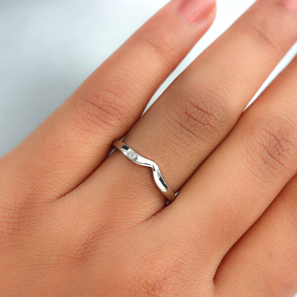 Diamant Ring 925 Silber platiniert image number 3