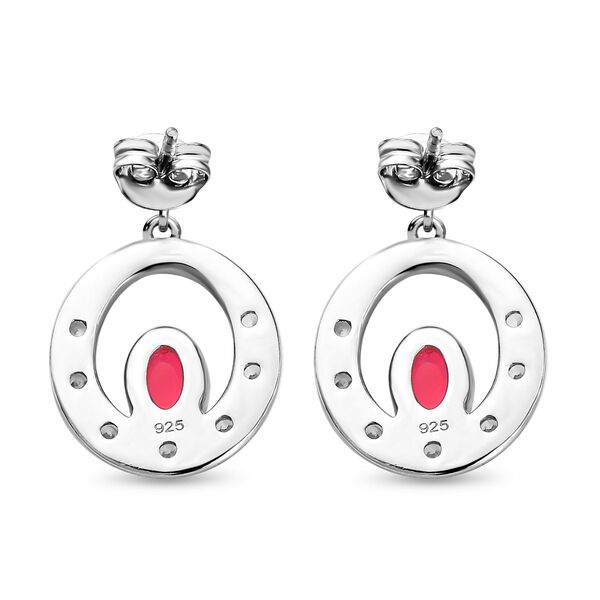 AA rosa &auml;thiopische Welo Opal und Zirkon-Ohrringe - 0,58 ct. image number 7