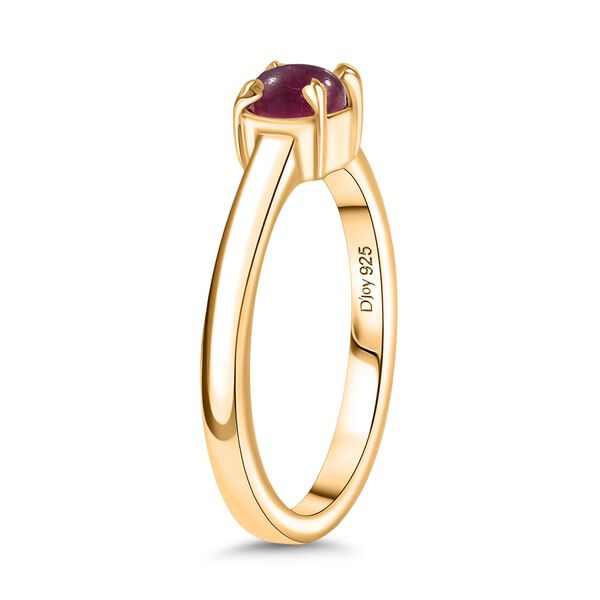 D'Joy Afrikanisches Rubin Schmuckset, 925 Silber 750 Gelbgold Vermeil - 2,80 ct. image number 4