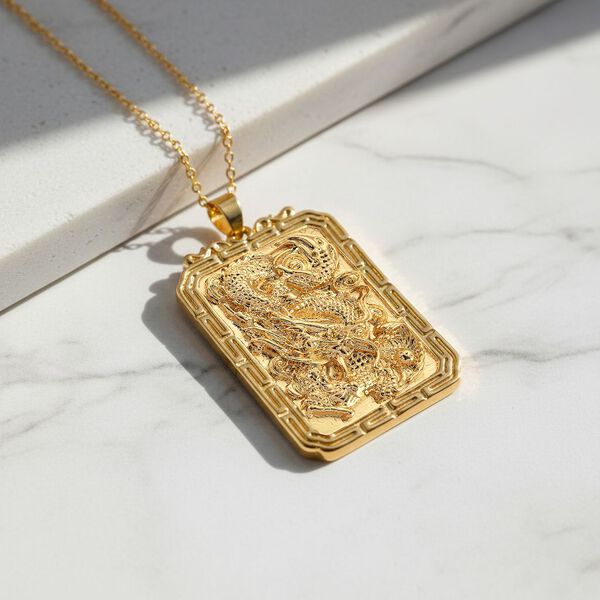 Nickelfreies Messing Halskette ca. 50 cm + 2.5 cm Extender, ca. 31,00g, Goldfarben image number 2