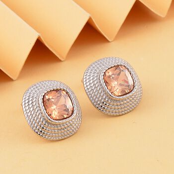 Champagner Zirkonia Ohrringe- 7.50 ct.