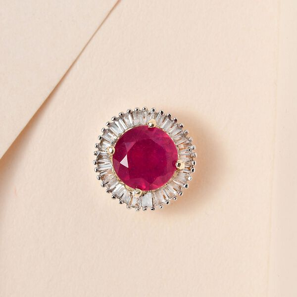 AAA afrikanischer Rubin und Diamant-Anh&auml;nger - 1,44 ct. image number 2