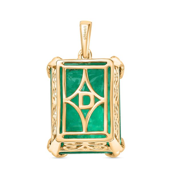 D'Joy Smaragd Triplett Quarz Anhänger - 18,56 ct. image number 5