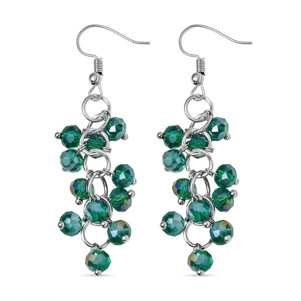 Neongrünes und weißes Kristall-Schmuckset - 247 ct. image number 2