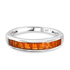 AA Salamanca Feueropal Ring 925 Silber rhodiniert (Größe 20.00) ca. 0,61 ct