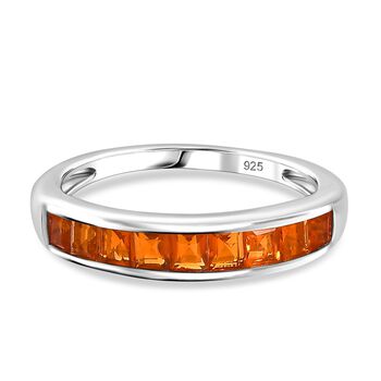 AA Salamanca Feueropal Ring 925 Silber rhodiniert (Gr&ouml;&szlig;e 18.00) ca. 0,61 ct