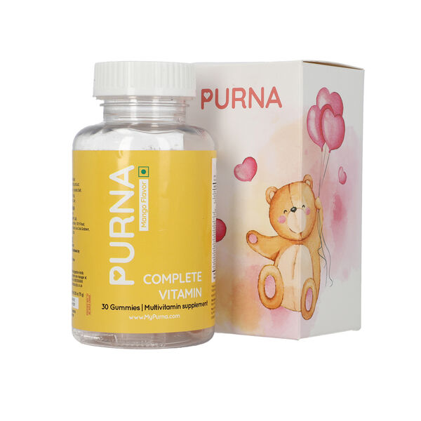 PURNA Beauty Multivitamin Mango Erg&auml;nzung 30 Drops f&uuml;r Erwachsene und Kinder, Mango image number 3