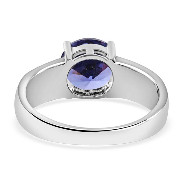 Tansanit Zirkonia und simulierter blauer Opal-Ring image number 5