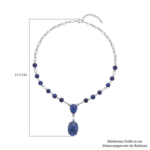 Lapislazuli Collier, ca. 45 cm, ca. 70,00 ct image number 4