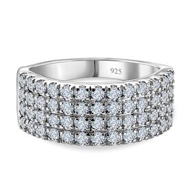 Moissanit Ring - 1,20 ct. Moissanit Ring - 1,20 ct.