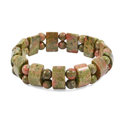 Flexibles Regenbogen Picasso Jaspis Armband - 142,50 ct. image number 0