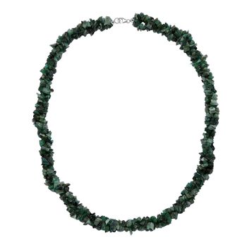 Socoto Smaragd Halskette ca. 50 cm 925 Silber rhodiniert ca. 330.00 ct