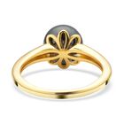 Tahiti-Zuchtperlen-Ring, 925 Silber vergoldet image number 4