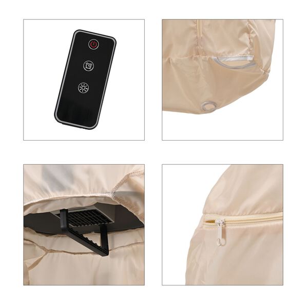 HOMESMART faltbarer Kleidertrockner mit Fernbedienung, 900W, 50Hz, 27x11x20,5cm image number 7