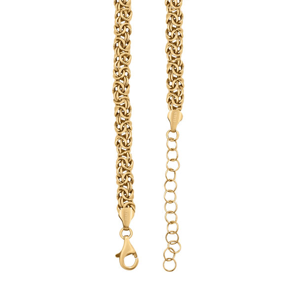 Liebesknoten byzantinische Halskette in vergoldetem Silber image number 2