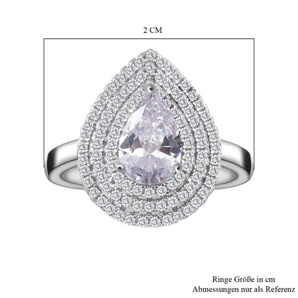 LUSTRO STELLA- weißer Zirkonia-Ring - 2,96 ct. image number 6