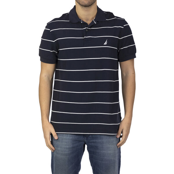 NAUTICA: Poloshirt mit aufgesticktem Logo, Dunkelblau&nbsp;