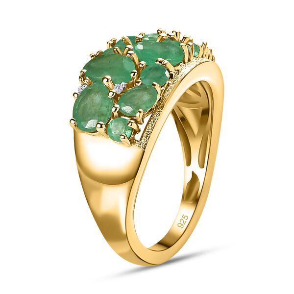 Kagem sambischer Smaragd Cluster Ring- 2,76 ct. image number 5