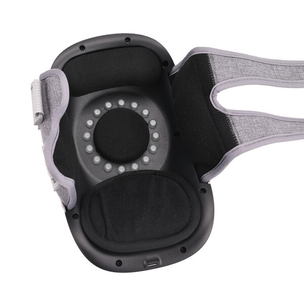 Knie-Massageger&auml;t mit Vibrationsfunktion und Hei&szlig;kompresse, ergonomisches Design, 24,5&times;14,5&times;14 cm, Wei&szlig; image number 5