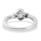 Kambodschanischer, blauer und weißer Zirkon Ring in Silber, 0,77 ct. image number 5