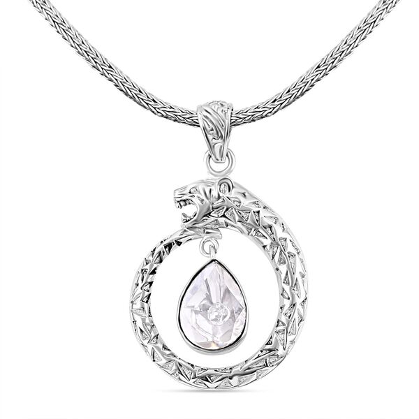 Moissanit Halskette ca. 50 cm 925 Silber ca. 1,34 ct. image number 4