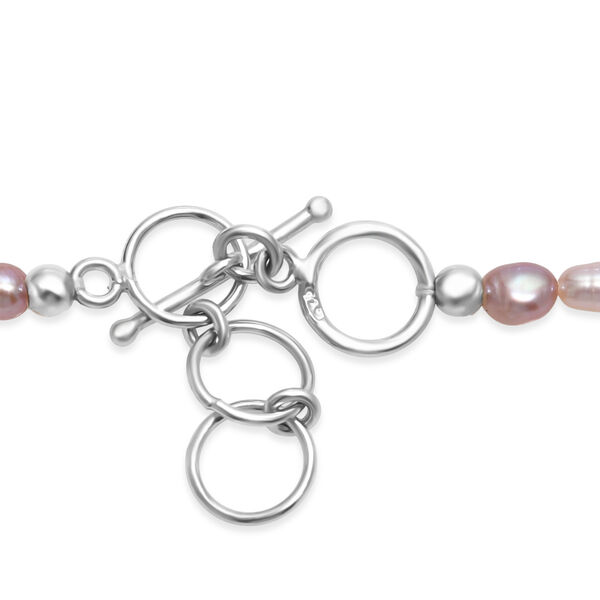 AA wei&szlig;e S&uuml;&szlig;wasser Perle Halskette, 45 cm image number 5