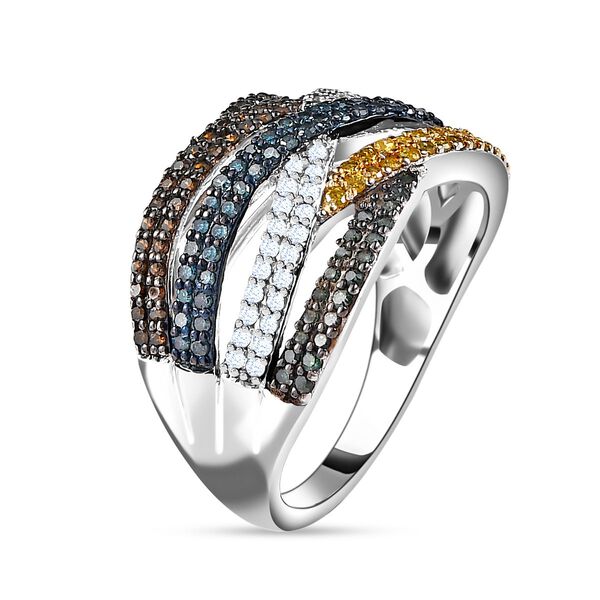 Mehrfarbiger Diamant-Ring - 1 ct. image number 5