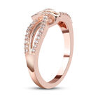 Rosa Diamant Konten Ring in Silber image number 3