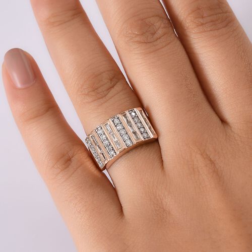 Lab Grown Diamant SI Ring 925 Silber (Größe 17.00) ca. 1,00 ct image number 2