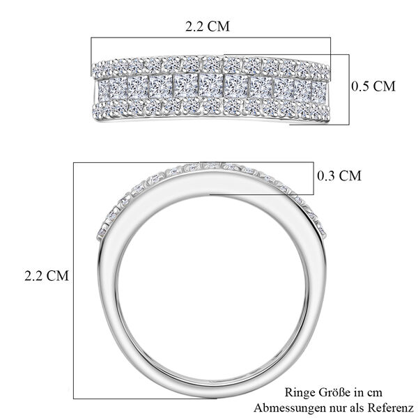 LUXURIANT VS-EF Labor Diamant Half Eternity Ring - 1 ct. image number 7