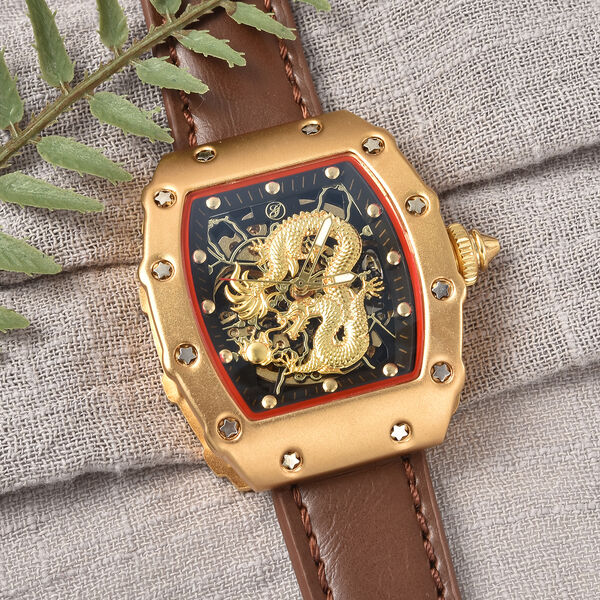 Genoa- wasserdichte Uhr in Goldton image number 2