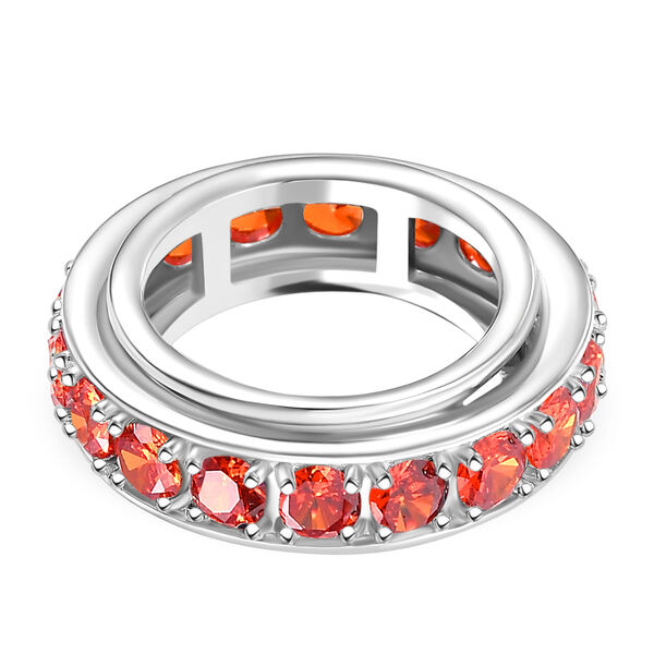 Orange Zirkonia Spinning-Ring - 8,08 ct. image number 6