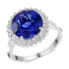 RHAPSODY AAAA Tansanit und weißer Diamant-Ring, VS E-F, zertifiziert und geprüft, 950 Platin  ca. 5,00 ct image number 0
