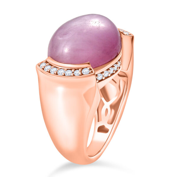 EverTrue Kunzit und Zirkon Ring - 11,77 ct. image number 5