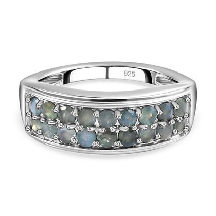 Alexandrit Ring, 925 Silber platiniert (Gr&ouml;&szlig;e 19.00) ca. 1.01 ct