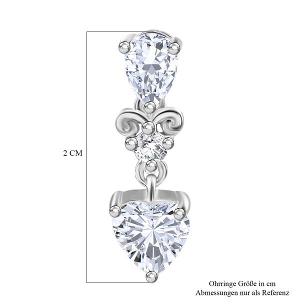 J Francis gefertigt mit SWAROVSKI- Swarovski Zirkonia Ohrringe image number 7