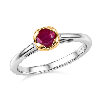 D'Joy afrikanischer Rubin zweifarbiges Schmuckset - 2,28 ct.