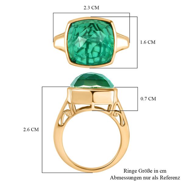 D'Joy Smaragd Triplett Quarz Ring - 9,94 ct. image number 6