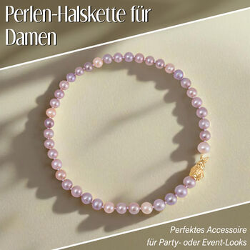 9-12mm mehrfarbige Edison Perle und nat&uuml;rliche Chromdiopsid-Halskette, 50cm