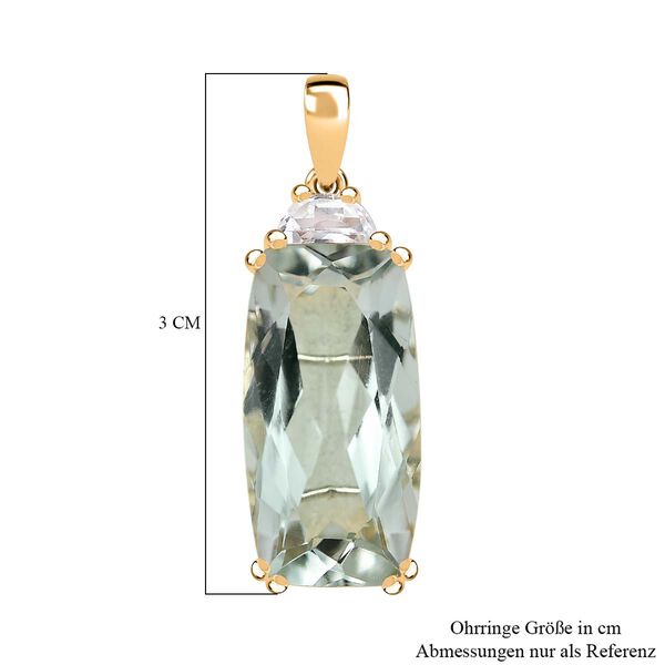 AA Prasiolith und Topas Anhänger - 11,26 ct. image number 6