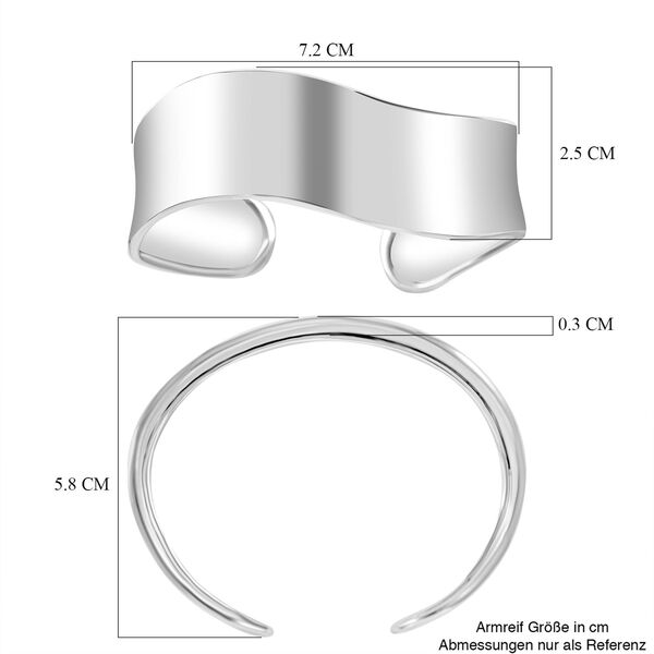 Thai Silber Kollektion - 925 Silber Armreif flexibel ca. 18-19 cm image number 4