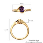 Marokkanischer Amethyst Ring 925 Silber vergoldet  ca. 0,69 ct image number 4