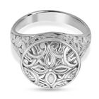 Royal Bali Kollektion - Blumengravur, 925 Silber Ring, (Gr&ouml;&szlig;e 16.00) ca. 7,43g