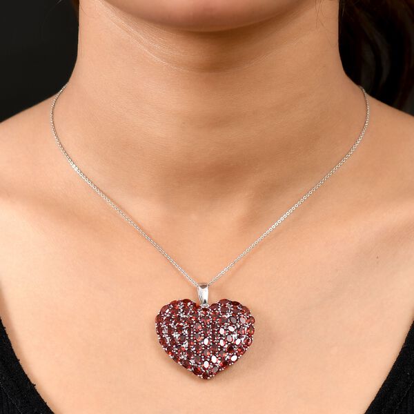 D’joy Mosambik Granat Anhänger 925 Silber rhodiniert ca. 14.09 ct image number 3