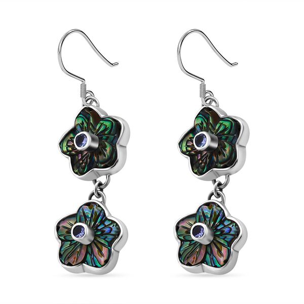 Sajen Silver- Afrikanische Amethyst und Abalone-Muschel-Ohrringe - 0,44 ct. image number 4