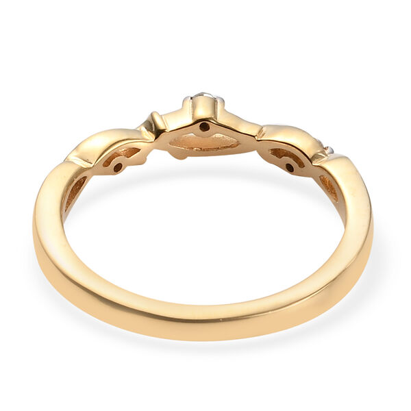 Wei&szlig;er Diamant P Ringe 925 Silber ca. 0,05 ct. image number 6